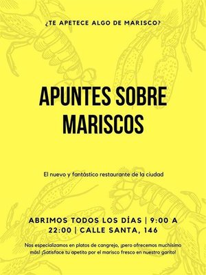 cover image of Apuntes sobre mariscos